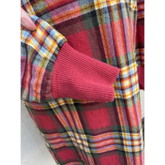 VTG Pendleton Wool Plaid Red Yellow Green Shooting Dress Turtleneck Lined sz 18 - Picture 6 of 12